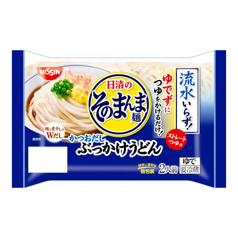 日清のそのまんま麺　かつおだしぶっかけうどん