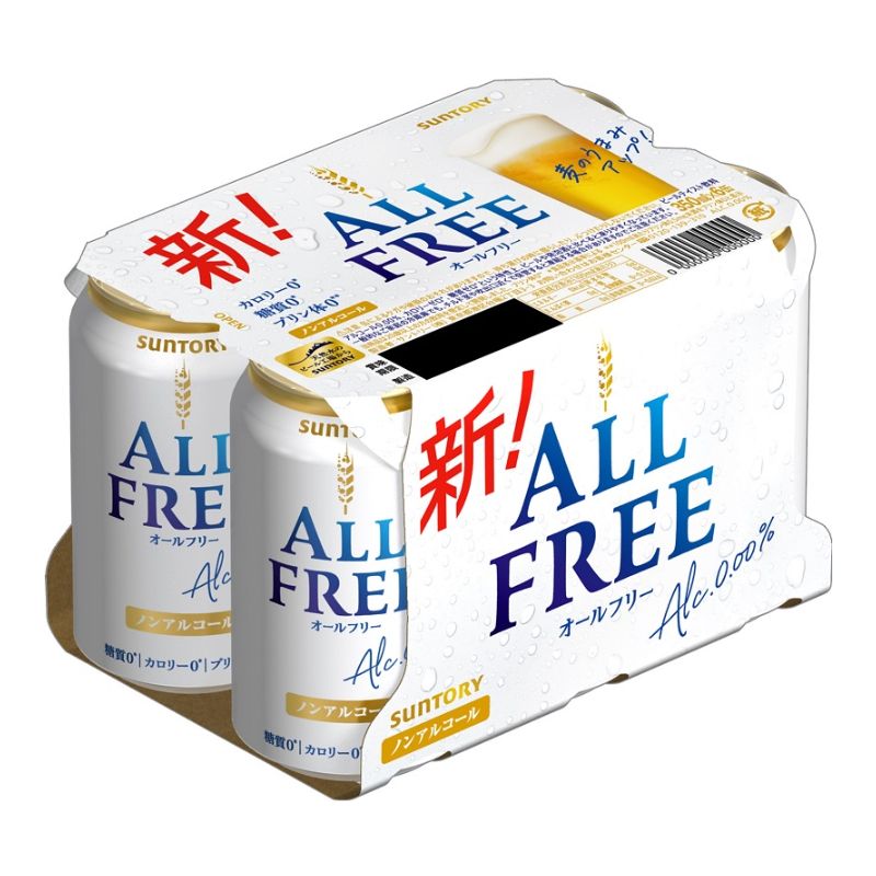 オールフリー　３５０ｍｌ６缶パック