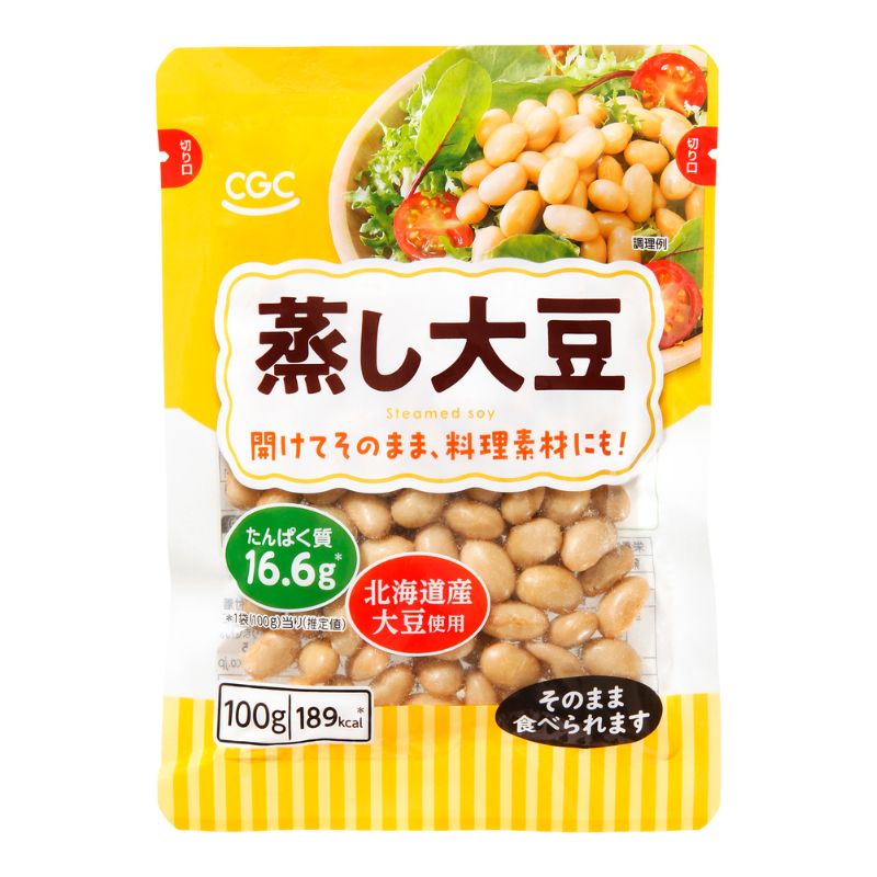 蒸し大豆