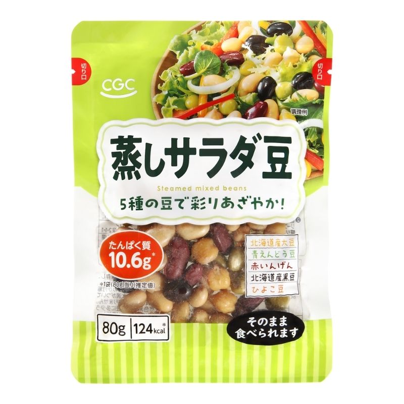 蒸しサラダ豆