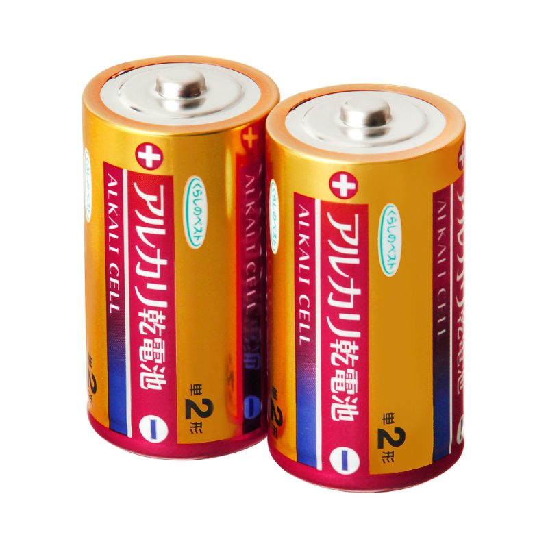 アルカリ乾電池　単２（２本）