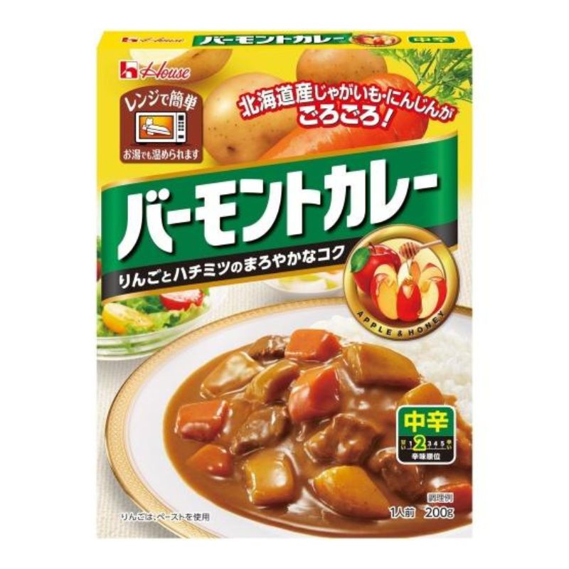 レトルトバーモントカレー中辛